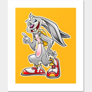 Cool Rabbit Posters and Art